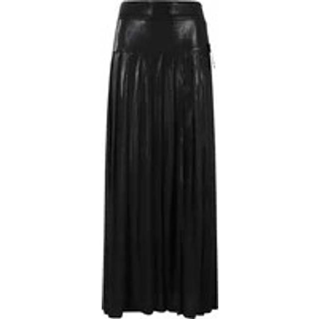 Pleated Long Skirt with Slit