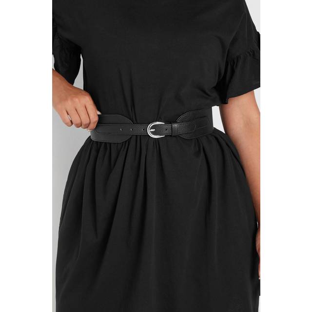 Black Wide Stretch Belt - 18-20