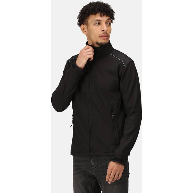Regatta Professional Men's Sandstorm Softshell Jacket Black, Size: XXL
