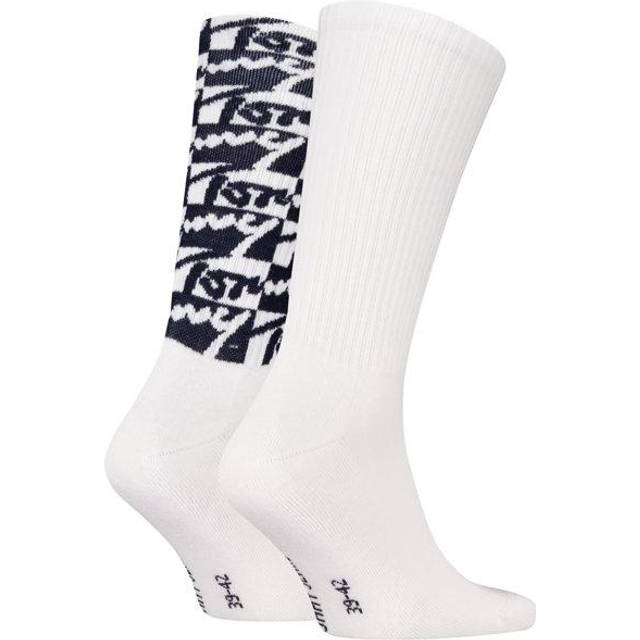 Men's Tommy Hilfiger 2 Pack Trainer Graffiti Mens Crew Socks Red - Multi - Size: 9/9.5/11/10.5/10/11.5/12