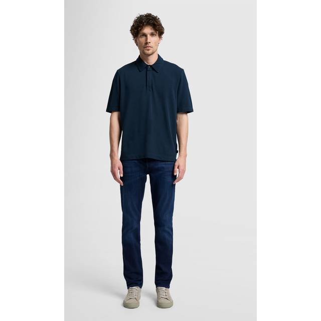 7 for All Mankind Mens Dark Blue Slimmy Luxe Performance Plus Slim-fit Jeans 30/34 - DARK BLUE
