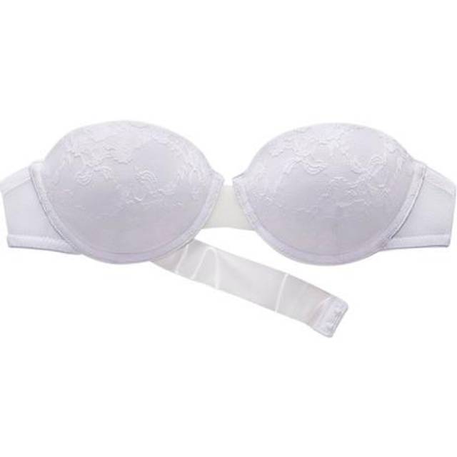 LASCANA Strapless Padded Plunge Bra - Transparent