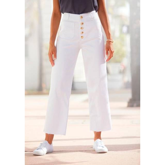 LASCANA Straight Leg Jeans - White