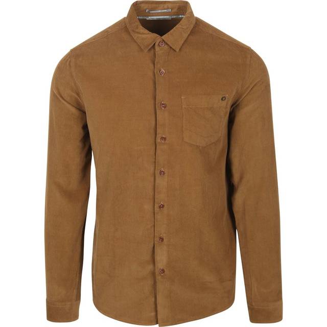 No Excess Corduroy Shirt Brown Cognac size XL