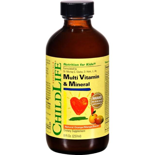 ChildLife Essentials  Multi Vitamin & Mineral  Natural Orange/Mango  8 fl oz (237 ml)
