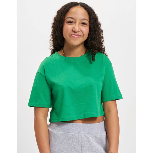 Urban Classics Kids UC Girls Short Kimono Tee Green / 110/116 T-shirt