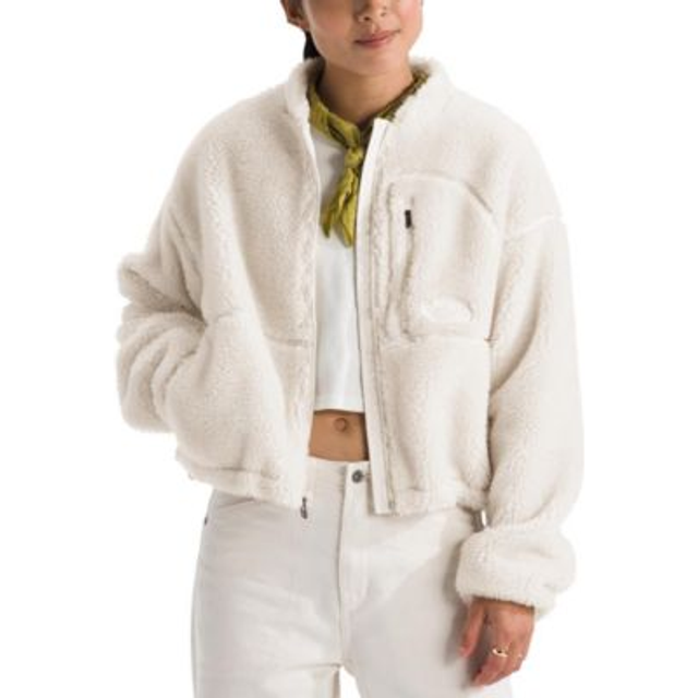 The North Face Women's Extreme Pile Full Zip Jacket 2 Fleecejacka Dam Storlek L Färg grå