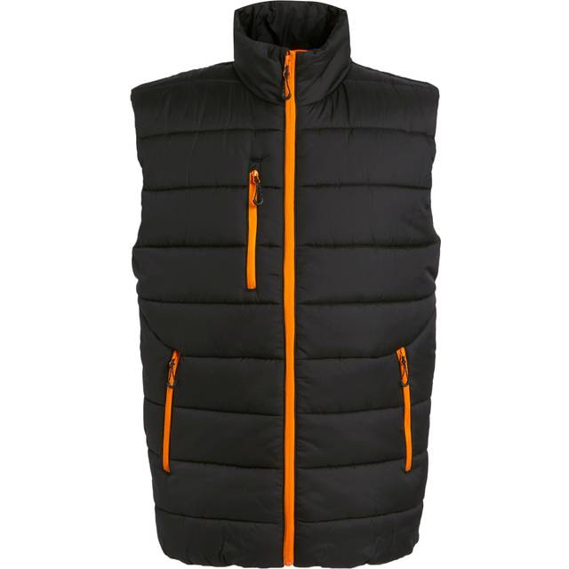 (XXL, Black/Orange Pop) Regatta Mens Navigate Thermal Body Warmer