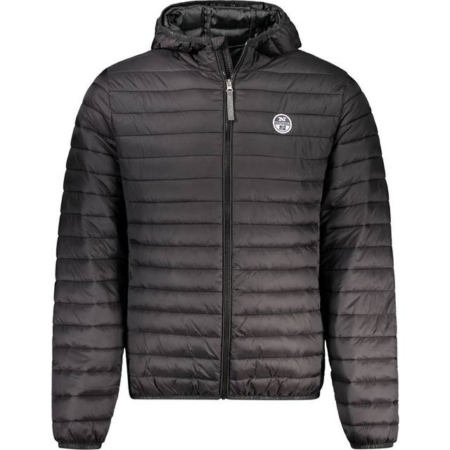 North Sails, Jacka, Herr, 2Xl, Svart Polyamid Huva Jacka med Dragkedja - black (2XL)