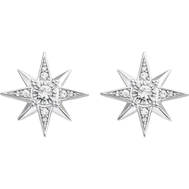 THOMAS SABO Women's Ear Studs - White - Silver