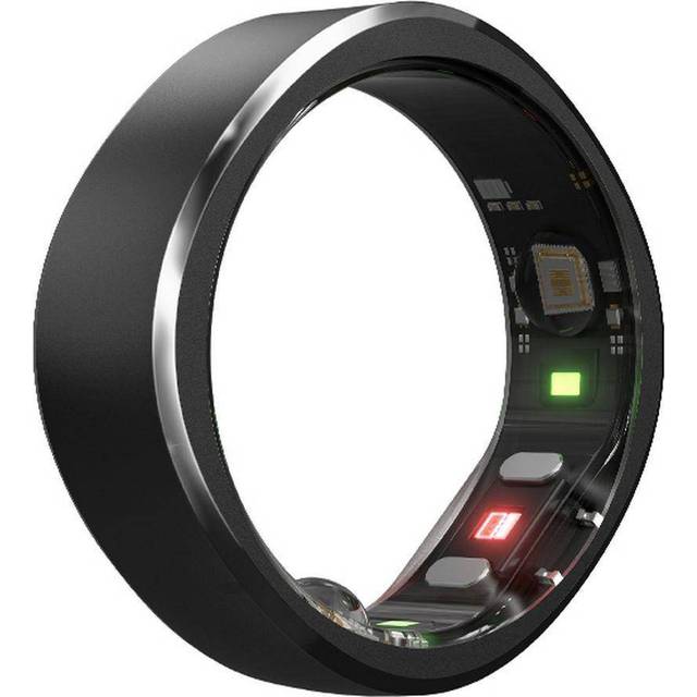 RINGCONN Smart Ring - Midnight Black, Size 11, Black