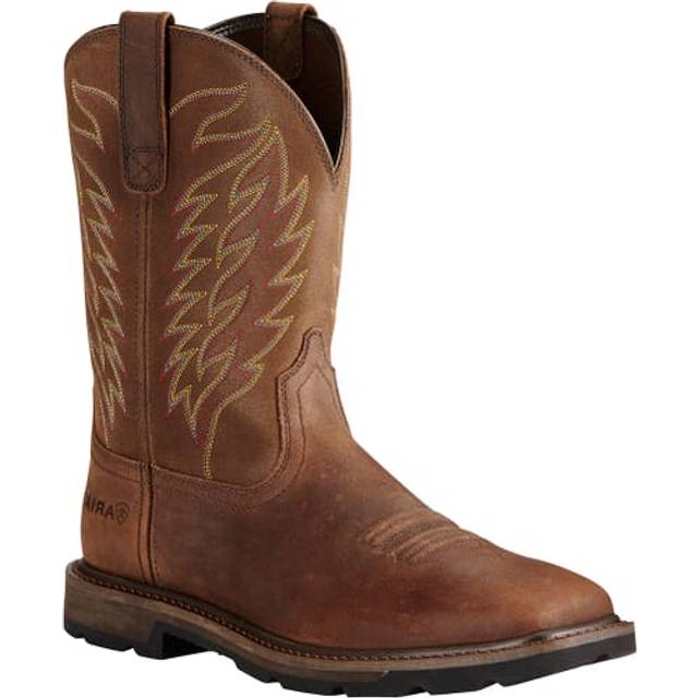 Ariat Mens Groundbreaker Work Boot Brown 11.5 Wide