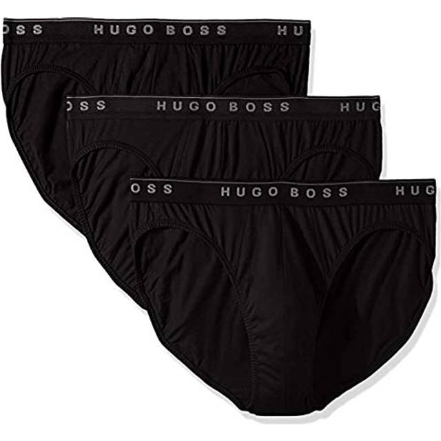 Hugo Boss 3-pack bomullstrosor för män, Svart, M