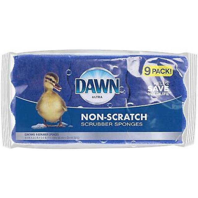 Dawn Non-Scratch Kitchen Dish Sponges  Blue Pack of 9