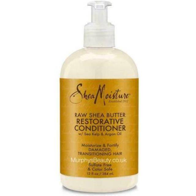 SheaMoisture Silicone-Free Raw Shea Butter Restorative Conditioner for Dry & Damaged Curly Hair 13 fl oz