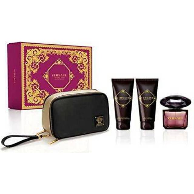 Versace Crystal Noir Eau De Toilette 4-Pcs Set  / New With Box