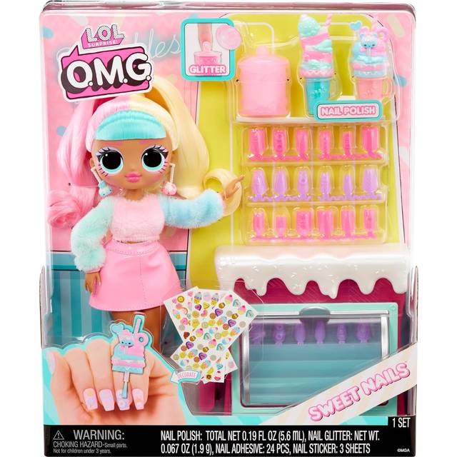 L.O.L. Surprise! OMS Sweet Nails 503781 Docka, Flerfärgad, 25.4 x 6.98 x 30.48 cm