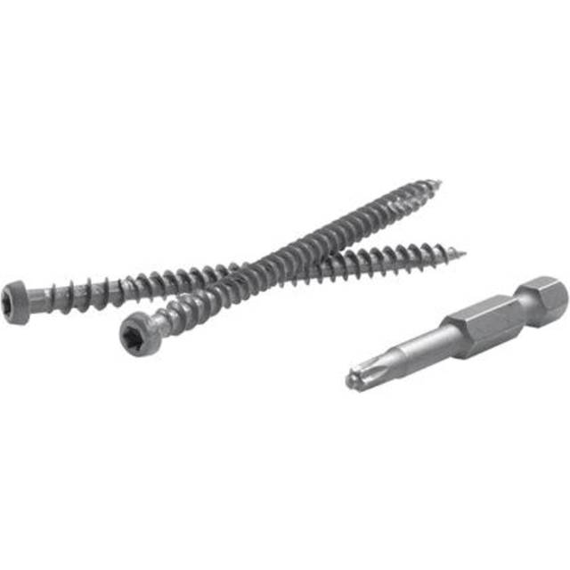 FastenMaster TrapEase No. 20 x 2-1/2 in. L Torx Ttap Star Head Zinc-Plated Composite Deck Scre - Case Of: 1; Each Pack Qty: 1050; Total Items Qty: 105