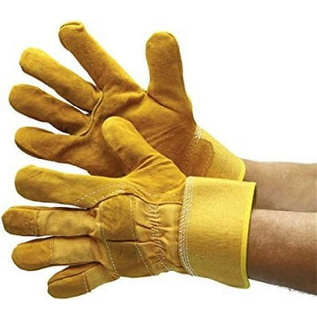 Joint Leather Double Palm Work Gloves Pack - 6 Dozen