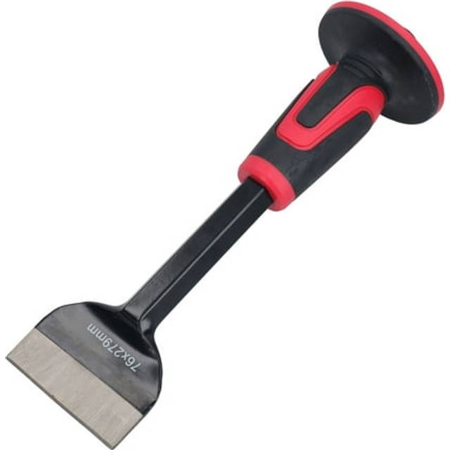 Soft Grip Guarded Electricians Bolster Chisel 279mm X 76mm For Masonry Bricks