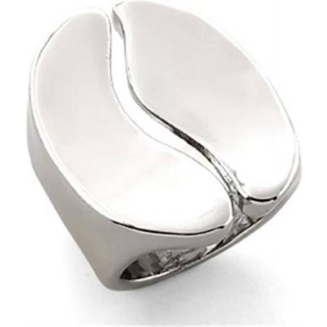 Alamode LO206-8 Women Rhodium White Metal Ring with No Stone in No Stone - Size 8