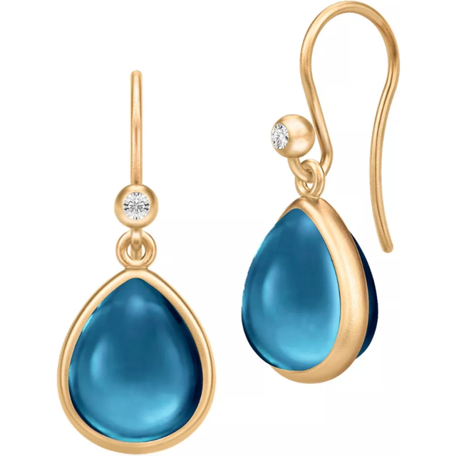 Julie Sandlau Paloma Earrings - Gold/Blue/Transparent