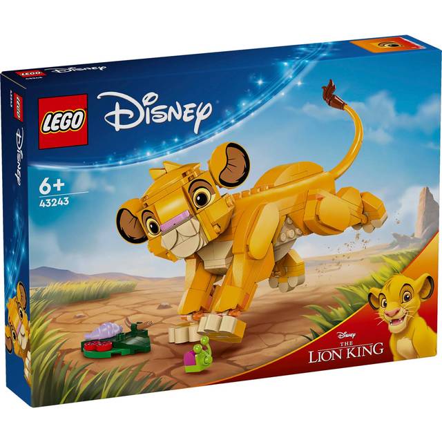 LEGO | Disney Lejonungen Simba Byggleksak för barn, Byggset med minifigur, Rolig presentidé för flickor och pojkar från 6 år 43243