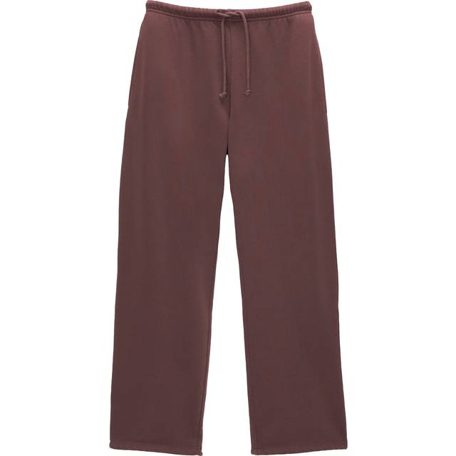 Pull&Bear – Bruna joggingbyxor med vida ben, del av set-Röd
