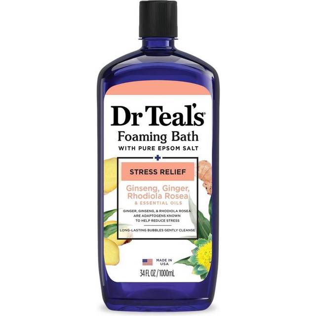 Dr Teal's Foaming Bath with Pure Epsom Salt - Stress Relief 34 fl oz