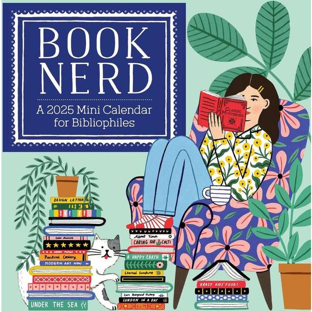 Book Nerd 2025 Mini Wall Calendar