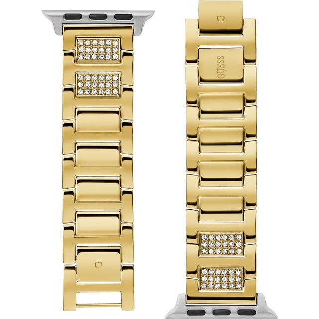 Guess Apple Watch Strap With Crystal Appliqué Detailing - Gold - T/U