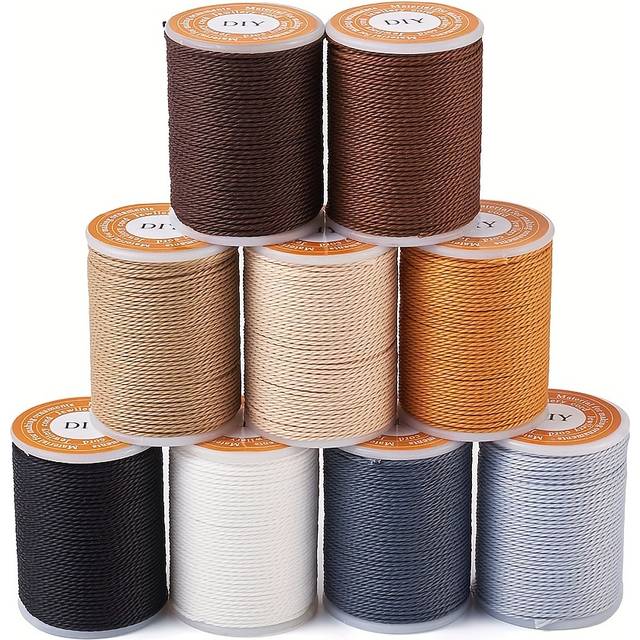 TEMU 9 /set Waxed Twisted 9 For Diy Beading Bracelet 11m/roll Jewelry Making Craft Supplies -beading &