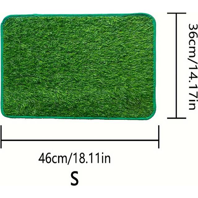 TEMU Pet , Dog Toilet, Artificial Grass Mat, Dog Potty Training Pad, Realistic Grass Mat For Dogs, Non-electric Pet Christmas Gift