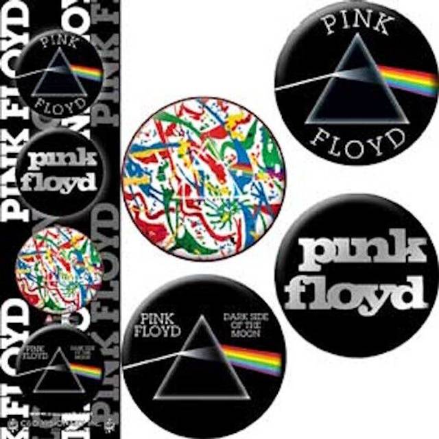 "C&D Visionary Licenses Products Pink Floyd Dark Side of The Wall Assorted Artworks 1.25"""" Button Set  4-Piece"