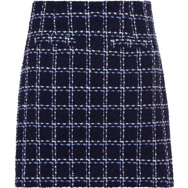 LASCANA Checkered Mini Skirt - Blue Check