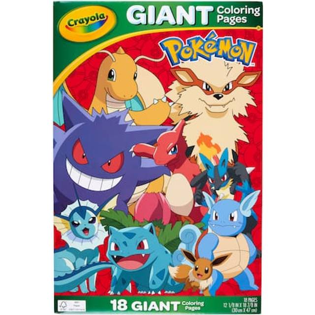 Crayola 18 Giant Colouring Pages Creative Wall Art 30 x 47cm - Pokemon