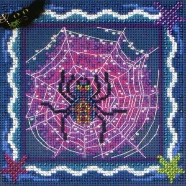 Mill Hill Beads Buttons Counted Cross Stitch kit - Tangled Web