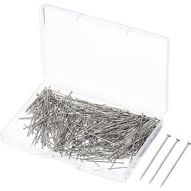 500pcs straight pins, steel dressmaker quilting pin for crafts sewing, silver