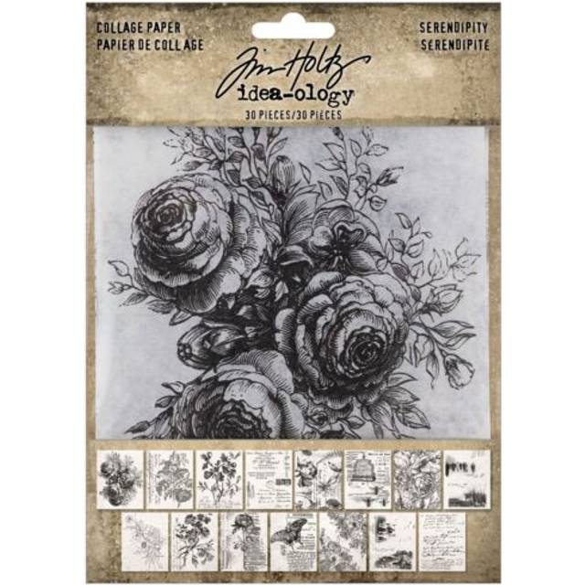 Tim Holtz Iddeaology Collage Paper  Serendipity