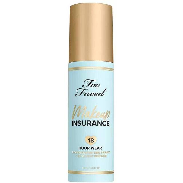 Too Faced Makeup Insurance Setting Spray | Hydrating  Long Lasting  Vegan + Cruelty Free  3.99 Fl Oz