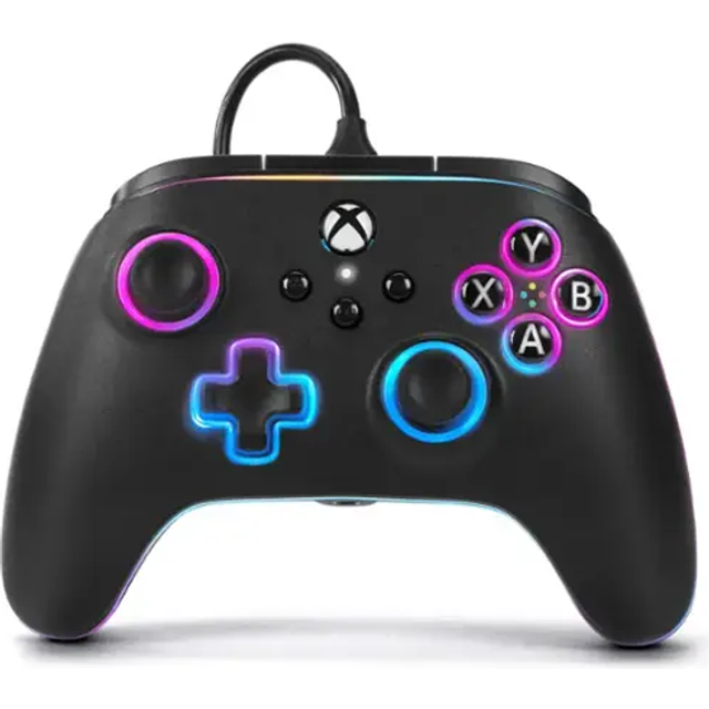 PowerA Advantage Cabled Controller - Xbox Series X/S - Med Lumectra - Svart