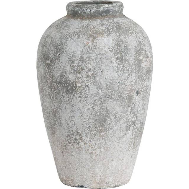 Hill Interiors Aged Stone Tall Ceramic Vase