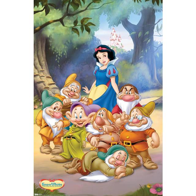 "Trends International Disney Snow White and the Seven Dwarfs - Group Wall Poster  22.375"""""""" x 34""""""""  Premium Unframed Version"