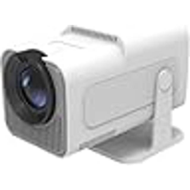 WOLFANG WP03 Mini Projector Full HD 1080P with Android App, Portable Projector with WiFi and Bluetooth for Home Theater, Keystone-korrigering med Fyra Hörn, 180°Rotatable Outdoor Movie Projector