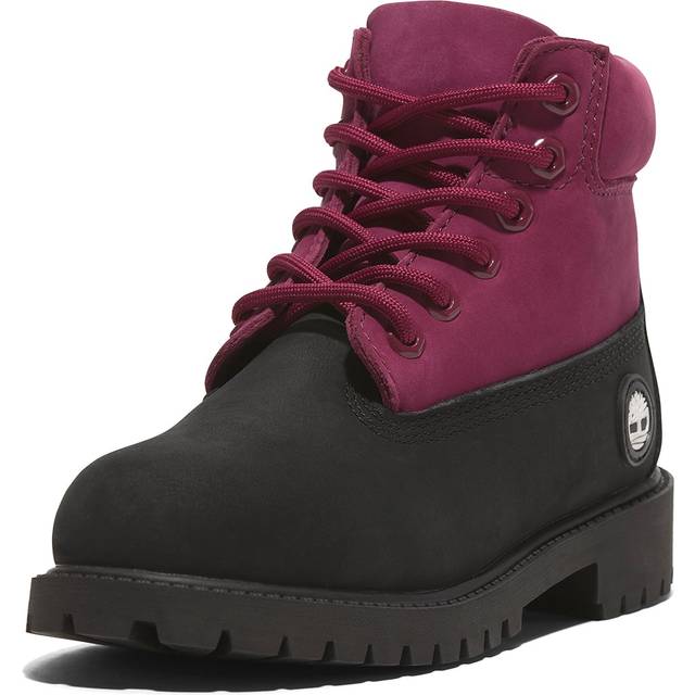 Timberland Kids' Premium Nubuck Waterproof Hiking Boots, Black