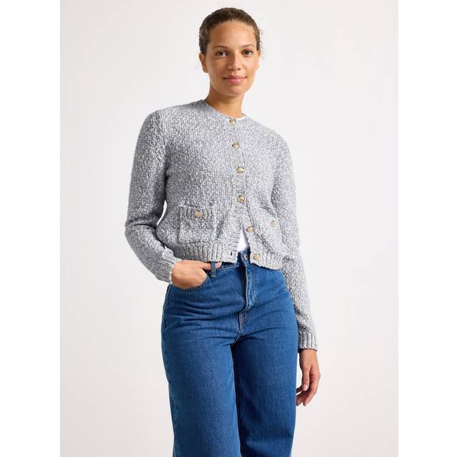 LINDEX Jacket Luna Knitted |Blå |M