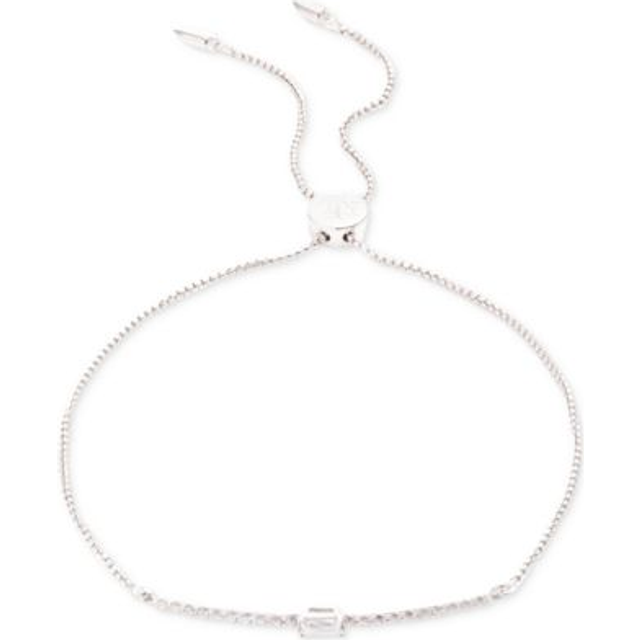 Lauren Ralph Lauren Silver Cubic Zirconia Slider Bracelet