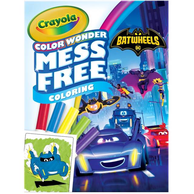 Crayola Batwheels Color Wonder Coloring Pages & Markers  Mess Free Coloring  Gift for Kids  Age 3  4  5  6