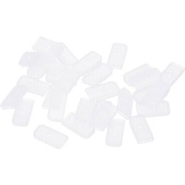 6mm silicone end caps for sewing, 30pcs collar corset spiral boning tips, white