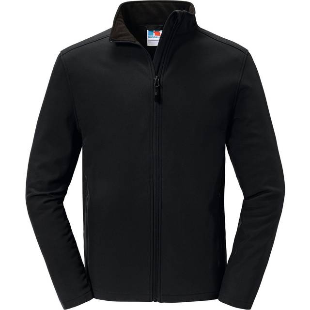 Russell Athletic Mens Essential Recycled Soft Shell Jacket (Black) - Size Small